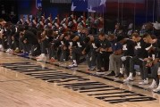 nba球员集体下跪抗议(NBA球员集体跪地抗议)
